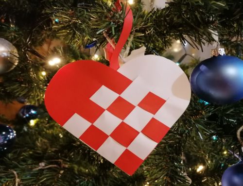 Prepletena božična srca iz papirja (VSI)